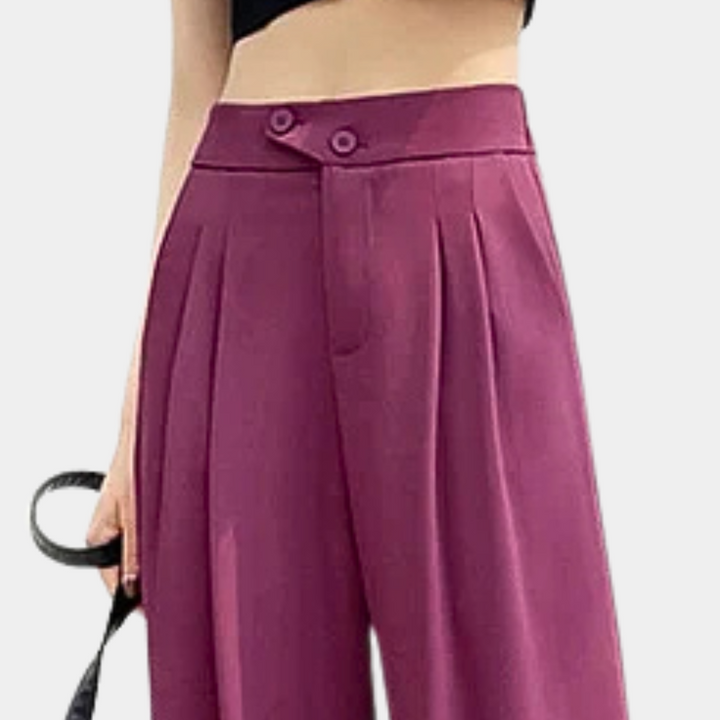 DONOMA - Relaxed Fit Loose Trousers for Women