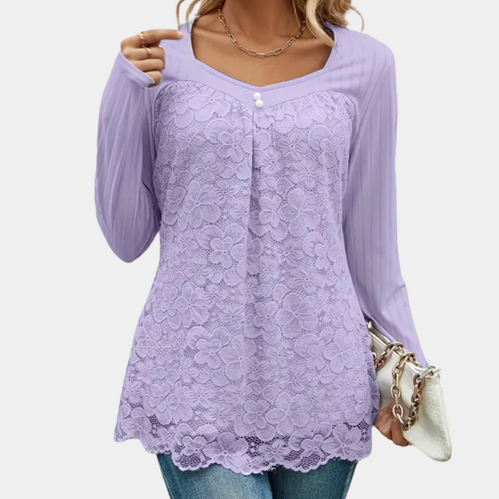 TELISSA - Graceful Lace Top for Women