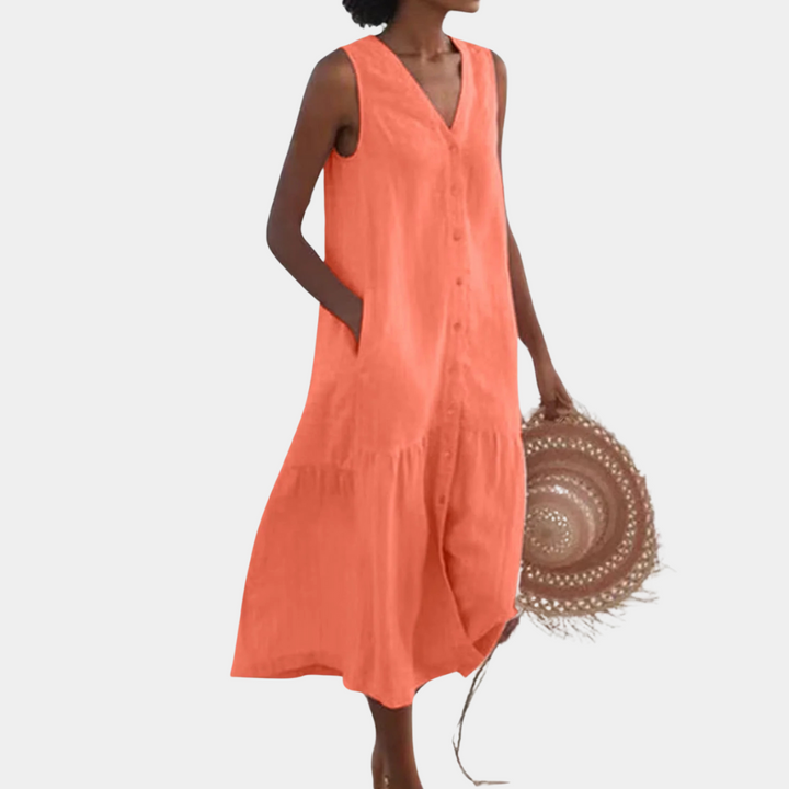 ELIZA - Women's Sleeveless Dress for Warm Weather