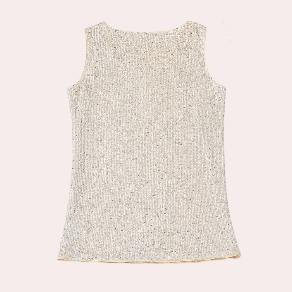 MISTIE - Glittering Sleeveless Blouse for Women