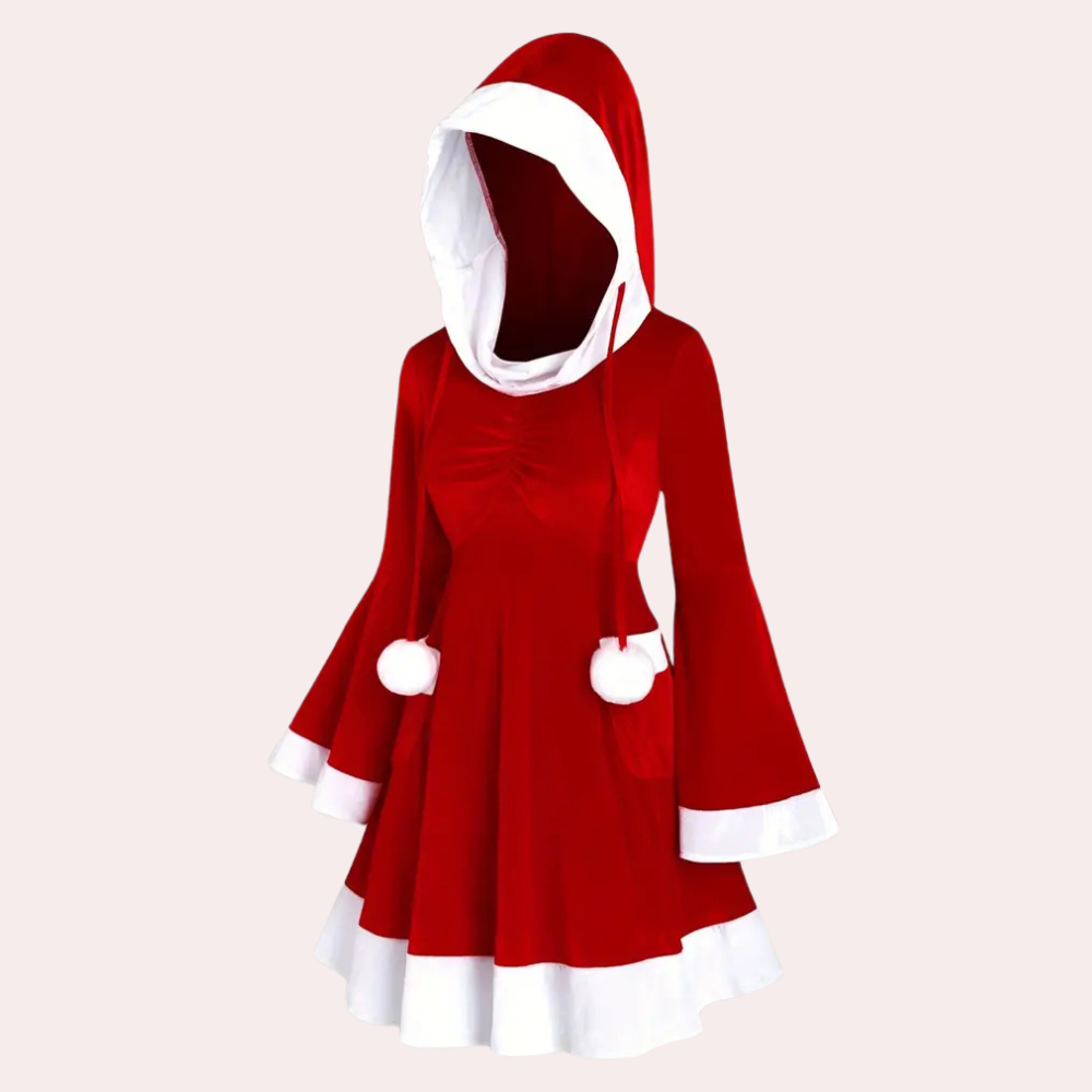 IZANA - Hooded Christmas Dress for Women