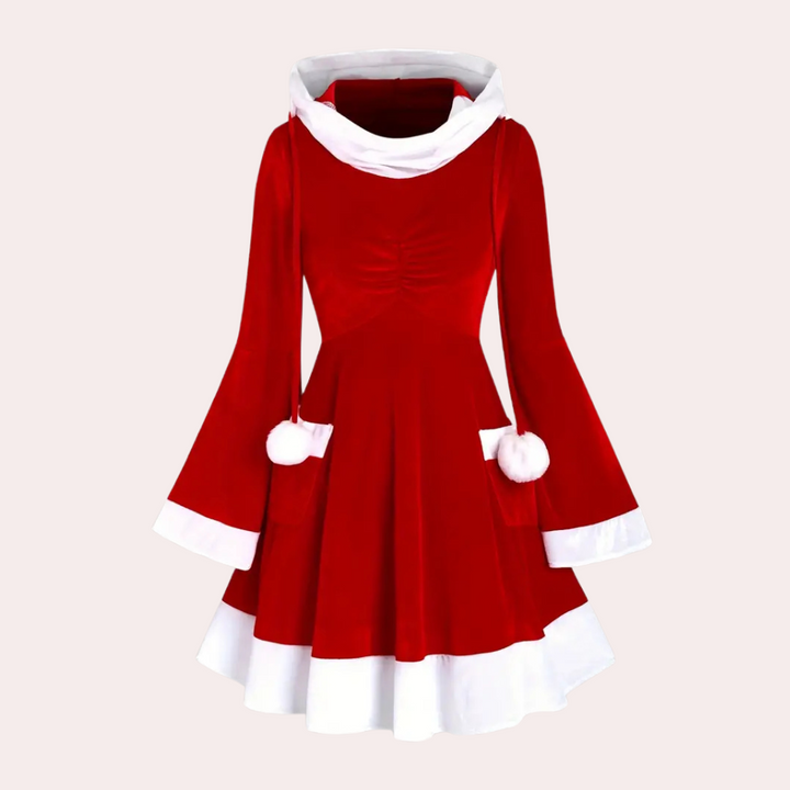 IZANA - Hooded Christmas Dress for Women