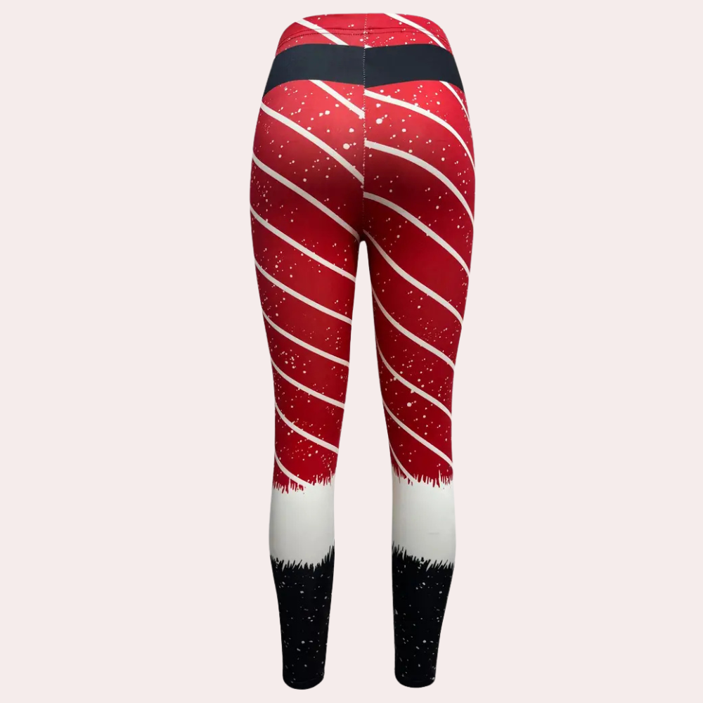 RWANDA - Stretchy Christmas Leggings for Women