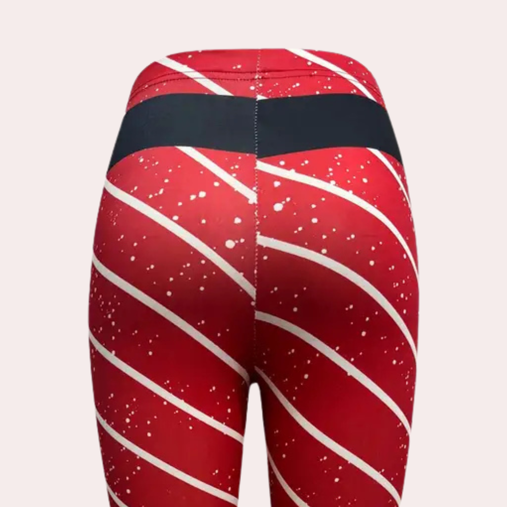 RWANDA - Stretchy Christmas Leggings for Women