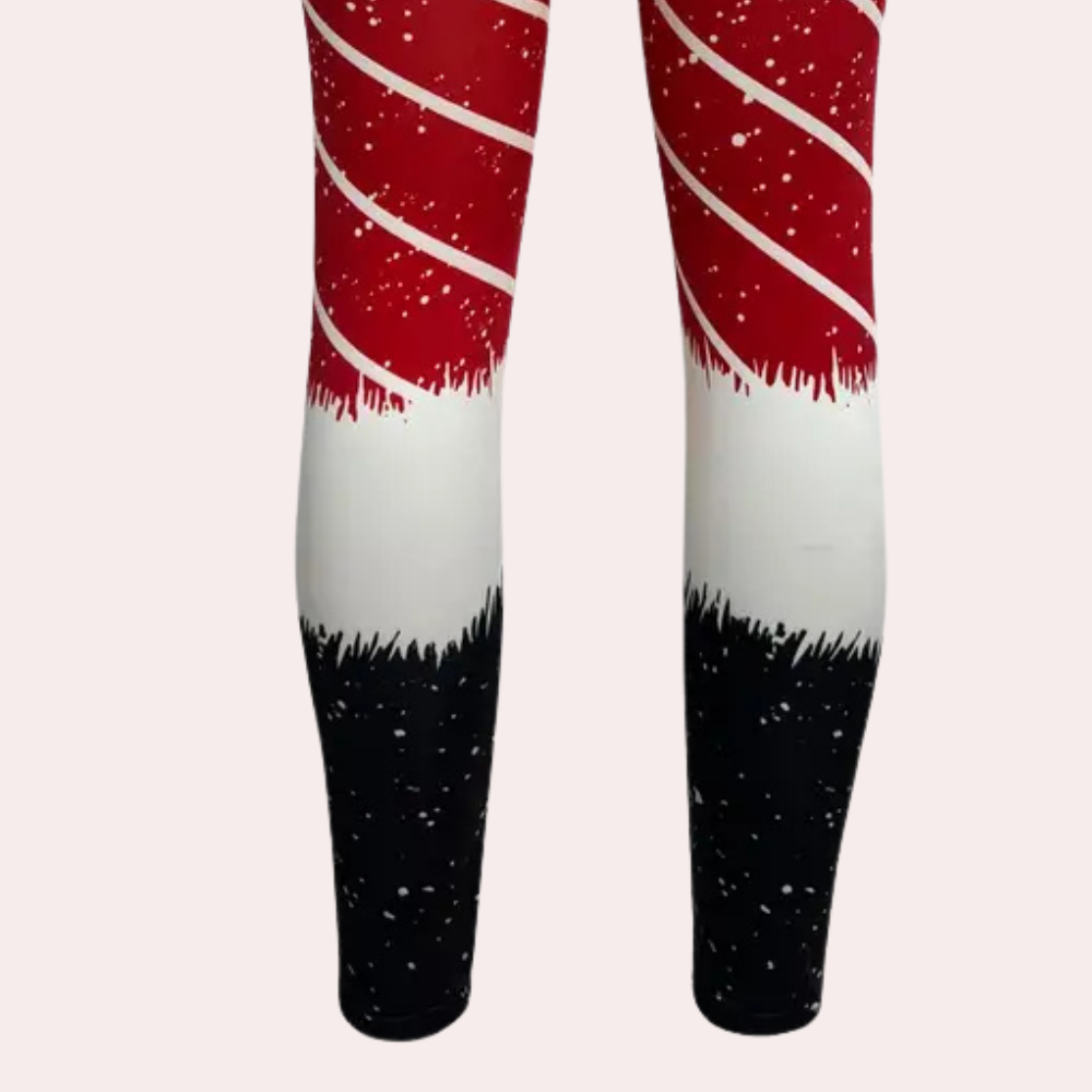 RWANDA - Stretchy Christmas Leggings for Women