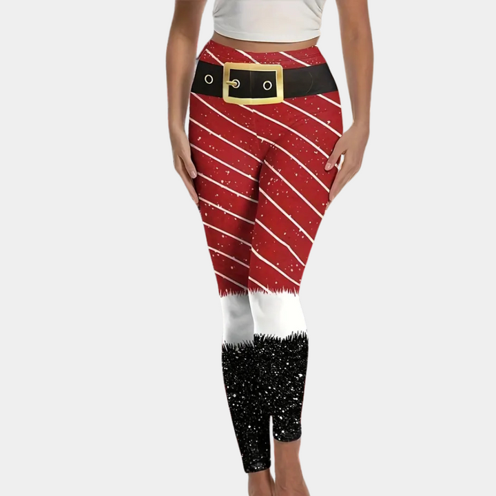 RWANDA - Stretchy Christmas Leggings for Women