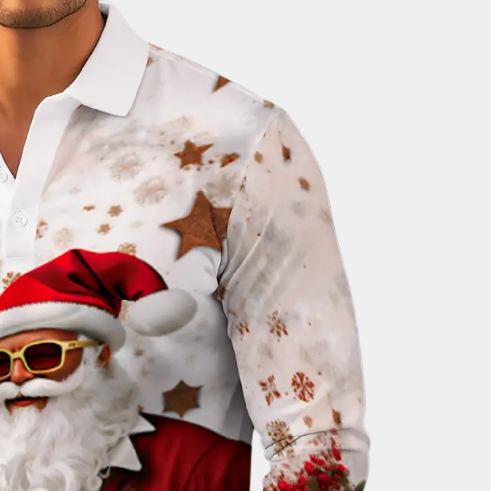 TRISTAO - Trendy Santa Polo Shirt for Men