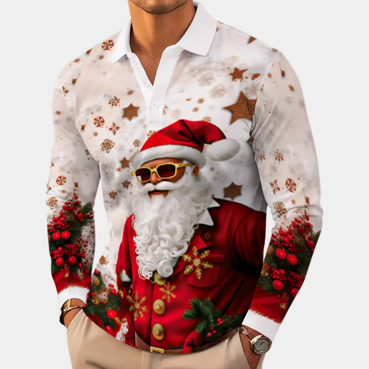 TRISTAO - Trendy Santa Polo Shirt for Men