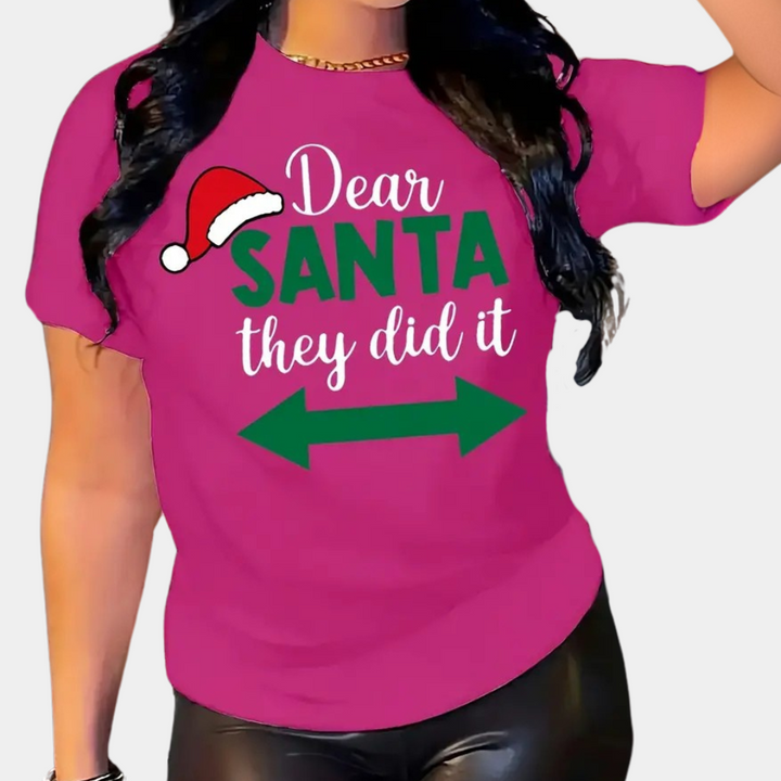 DAVILA - Trendy Christmas T-shirt for Women