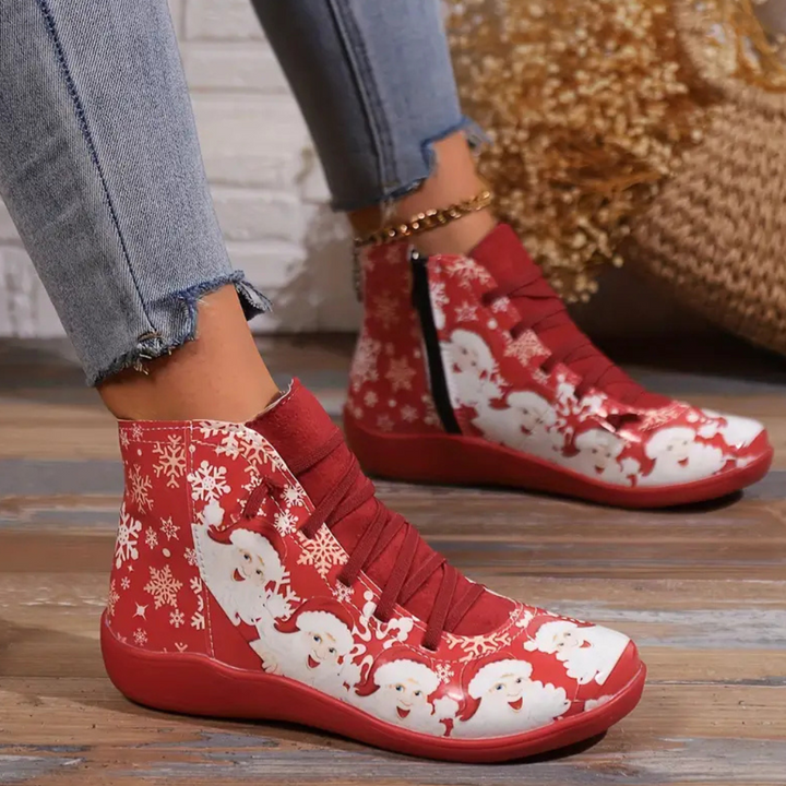 RAIYANA - Colorful Christmas Boots for Women