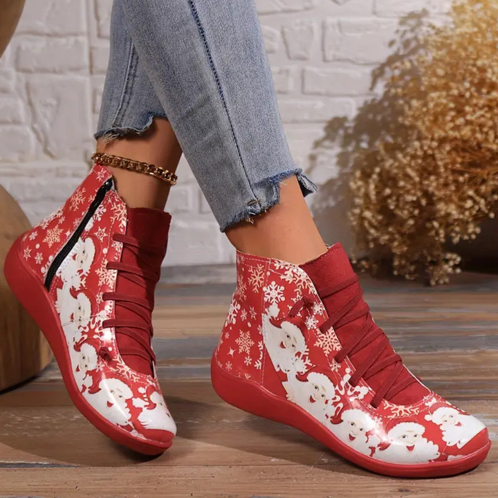 RAIYANA - Colorful Christmas Boots for Women