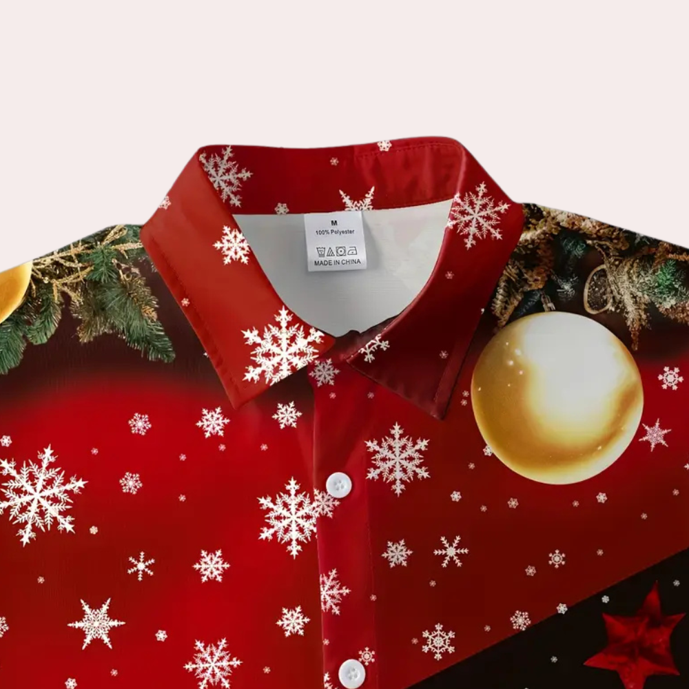 MARTIN - Long Sleeve Christmas Shirt for Men