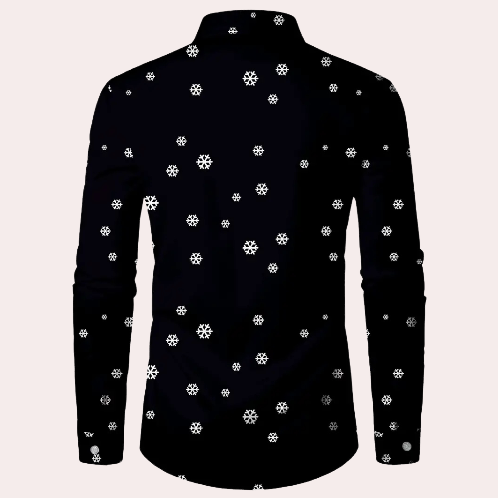 FLORIAN - Santa Claus Printed Shirt for Men