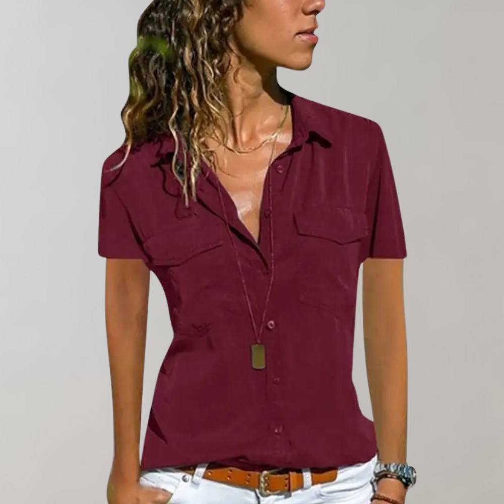 AURORA - Short Sleeve Blouse for Women