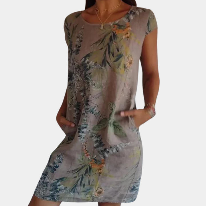 NENE - Simple Floral Summer Dress for Women