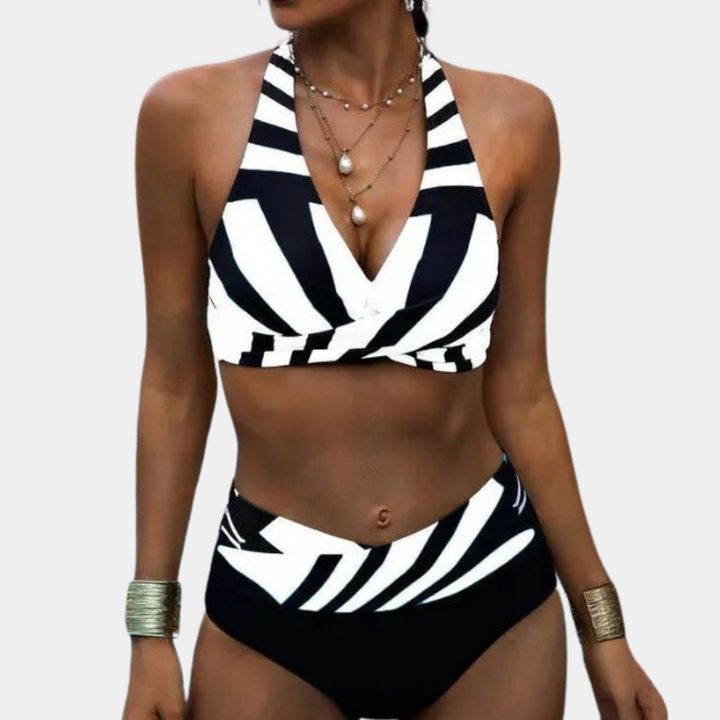 RAQUELLE - Stylish Striped Swimwear Set for Women