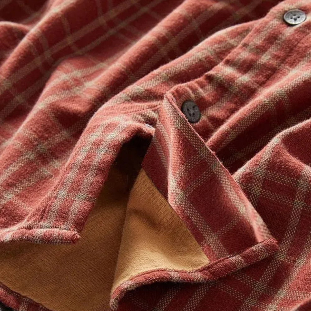 JAN - Plaid Long Sleeve Shirt for Men