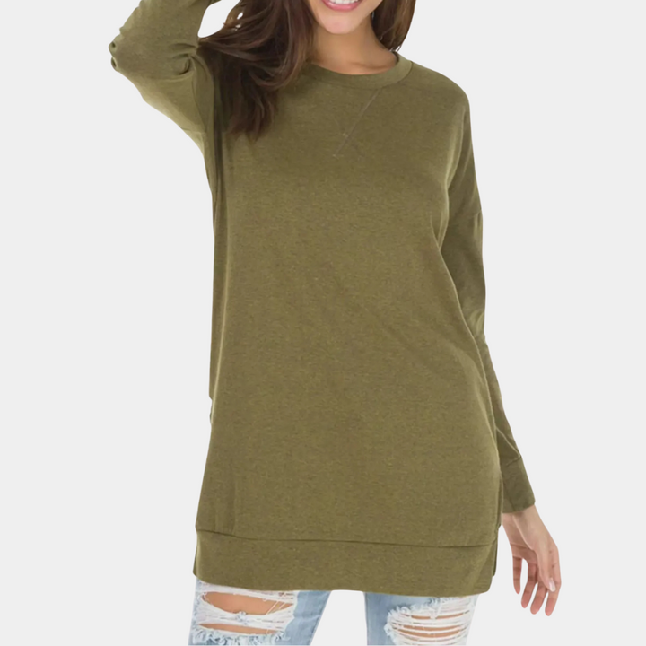 RUFINO - Plain Loose-Fit Sweater for Women