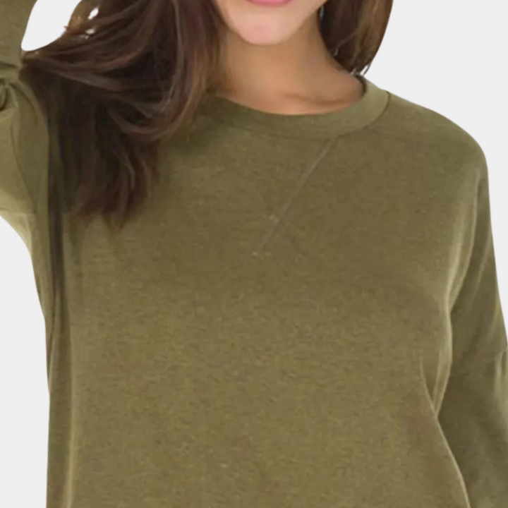 RUFINO - Plain Loose-Fit Sweater for Women