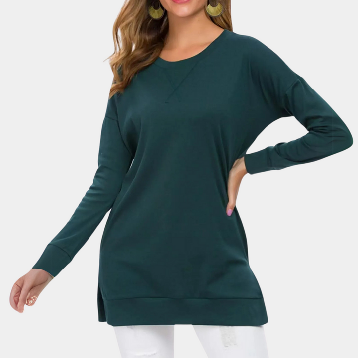 RUFINO - Plain Loose-Fit Sweater for Women