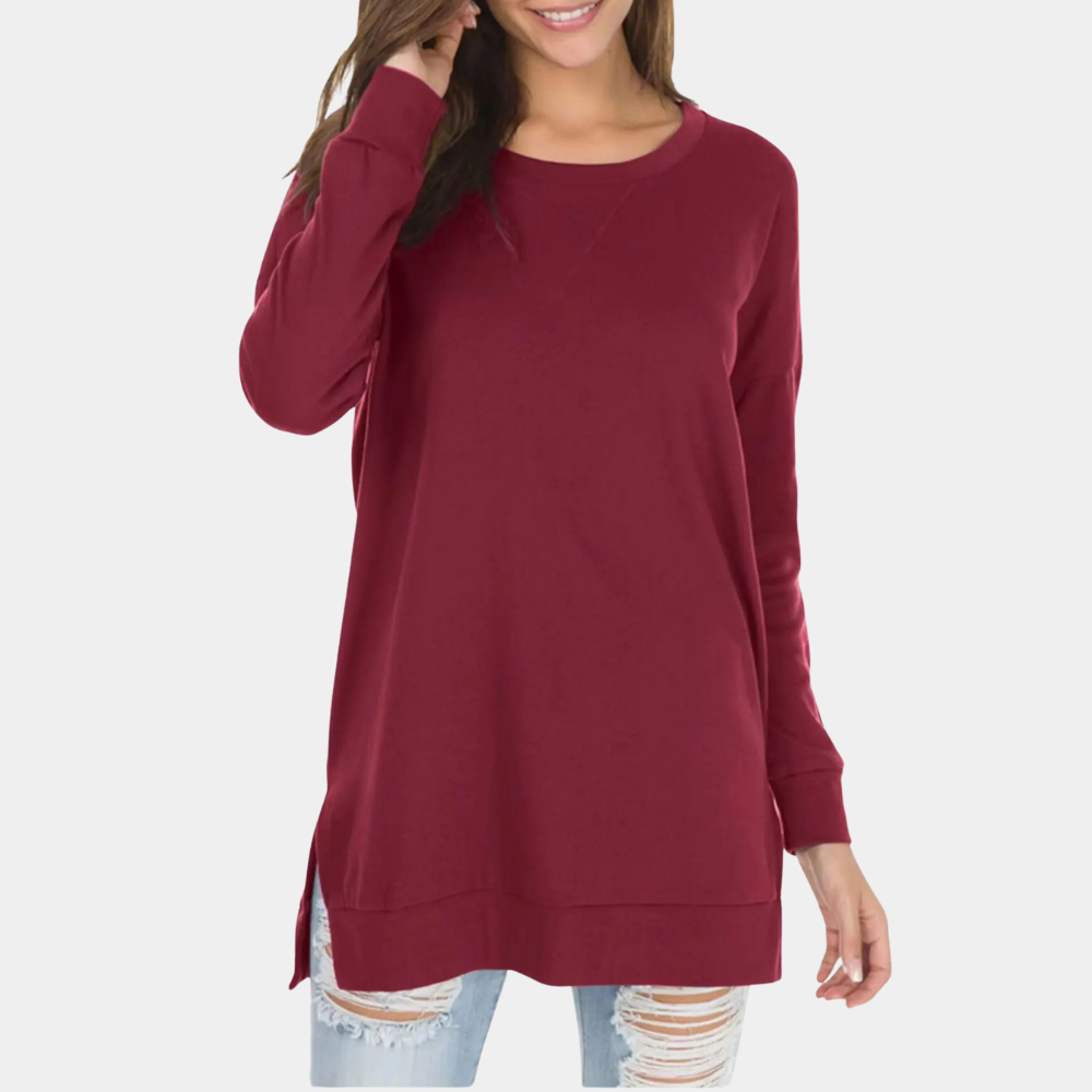 RUFINO - Plain Loose-Fit Sweater for Women