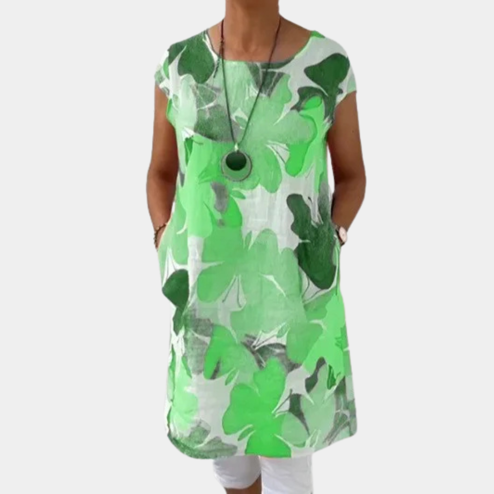 ALBERTINA - Floral Loose-fit Dress for Women