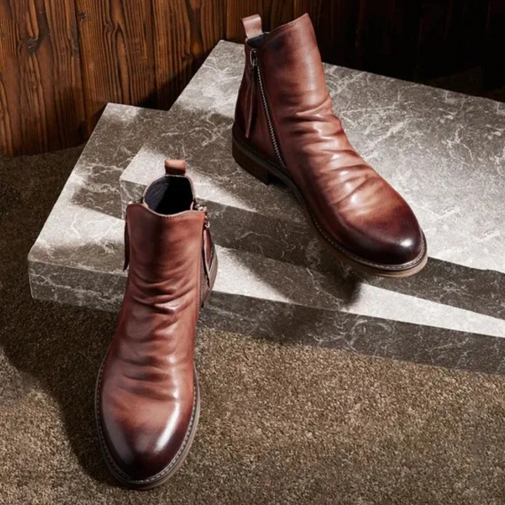 BISMARCK - Classic Side Zipper Boots for Men