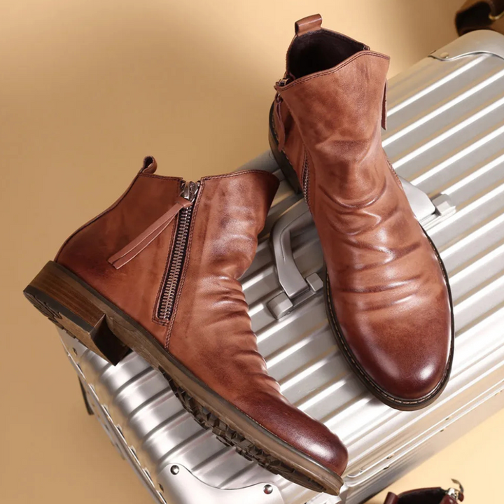 BISMARCK - Classic Side Zipper Boots for Men