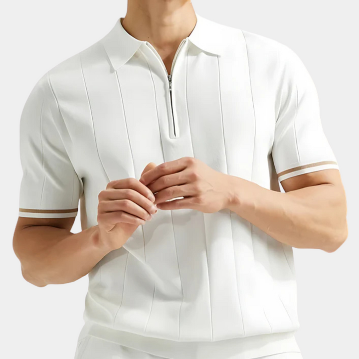 ALVIN - Stylish Zippered Polo Shirt for Men