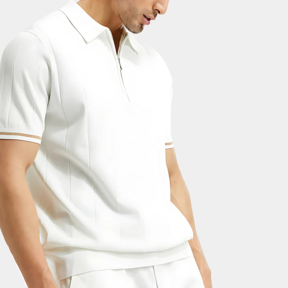 ALVIN - Stylish Zippered Polo Shirt for Men