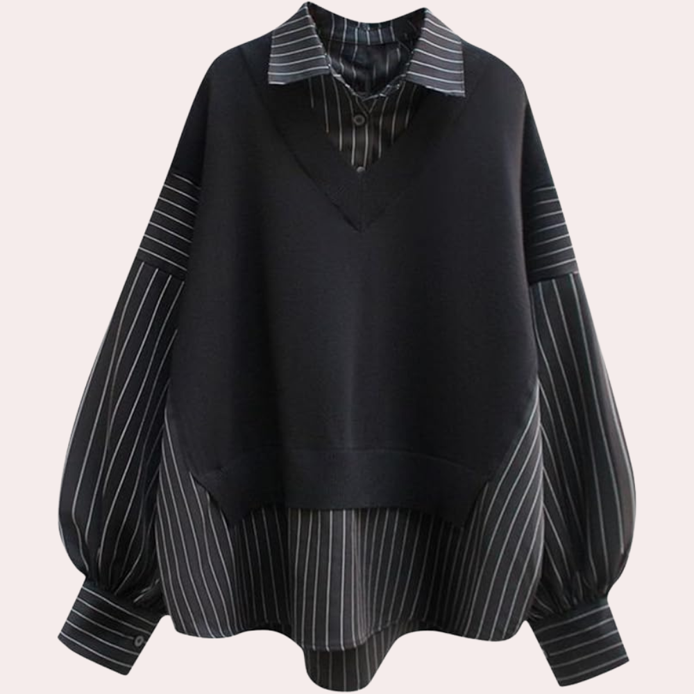 CASSIANA - Trendy Stripe Blouse for Women