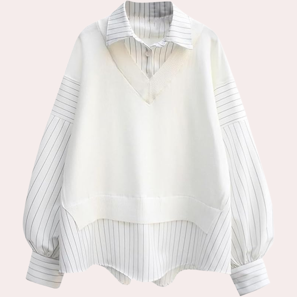 CASSIANA - Trendy Stripe Blouse for Women