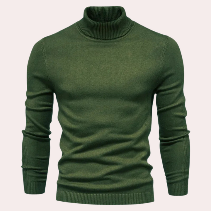 SEBASTIAN - Plain Turtleneck Sweater for Men