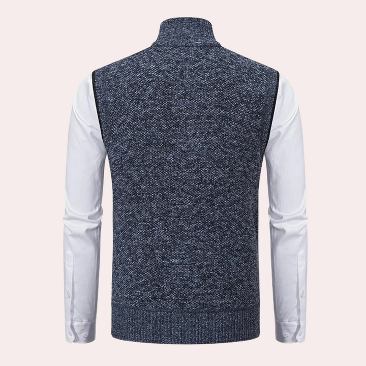 MIGUEL - Modern Stand-Collar Vest for Men