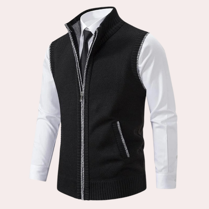 MIGUEL - Modern Stand-Collar Vest for Men