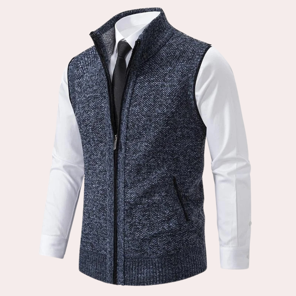 MIGUEL - Modern Stand-Collar Vest for Men