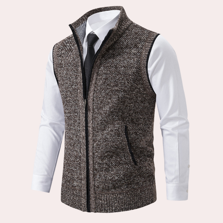 MIGUEL - Modern Stand-Collar Vest for Men