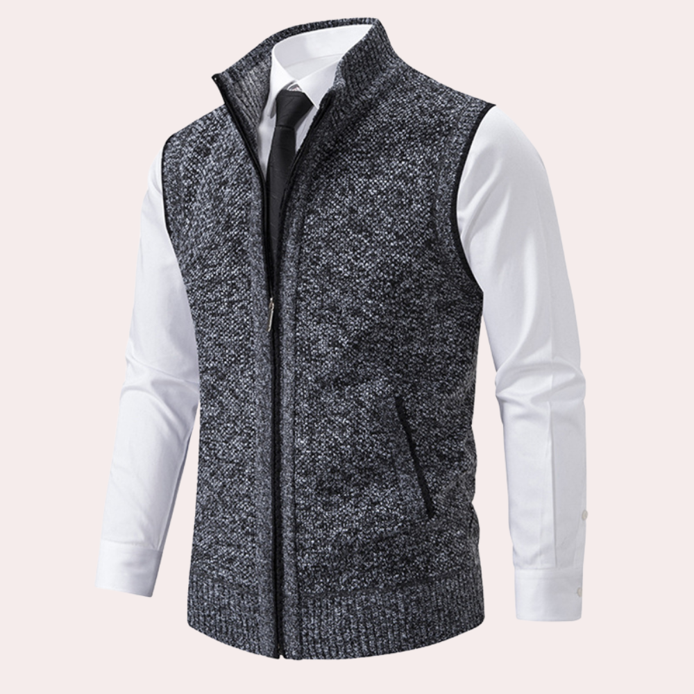 MIGUEL - Modern Stand-Collar Vest for Men