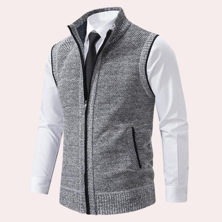 MIGUEL - Modern Stand-Collar Vest for Men