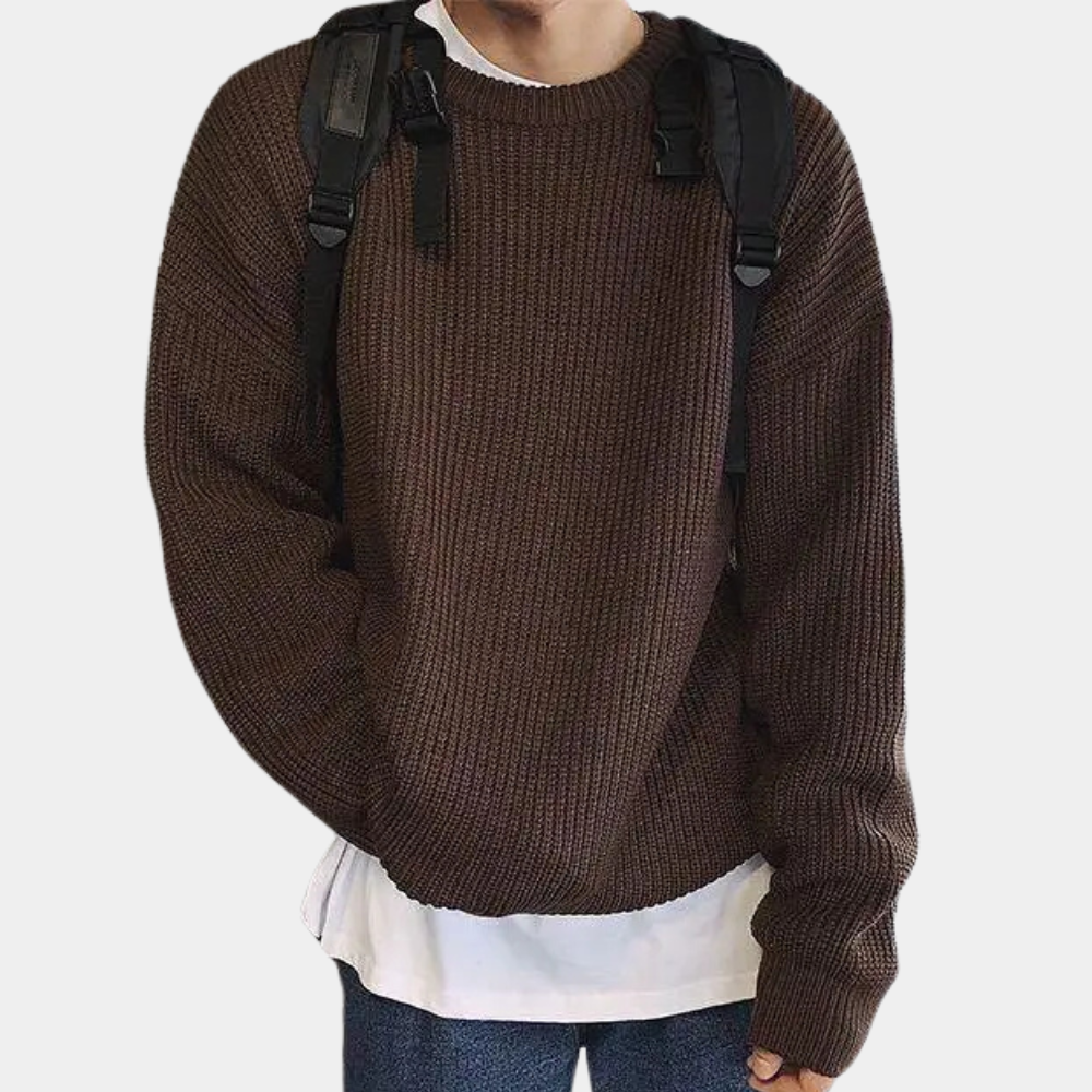 RUY - Plain Knitted Sweater for Men