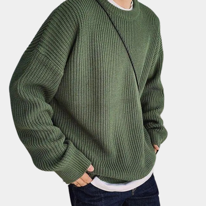 RUY - Plain Knitted Sweater for Men