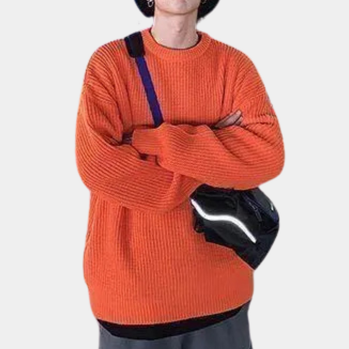 RUY - Plain Knitted Sweater for Men