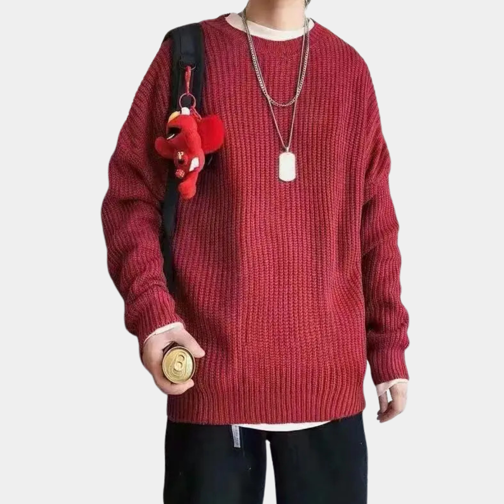 RUY - Plain Knitted Sweater for Men