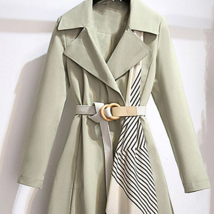 Aurembiaix - Elegant trench coat for women with belt