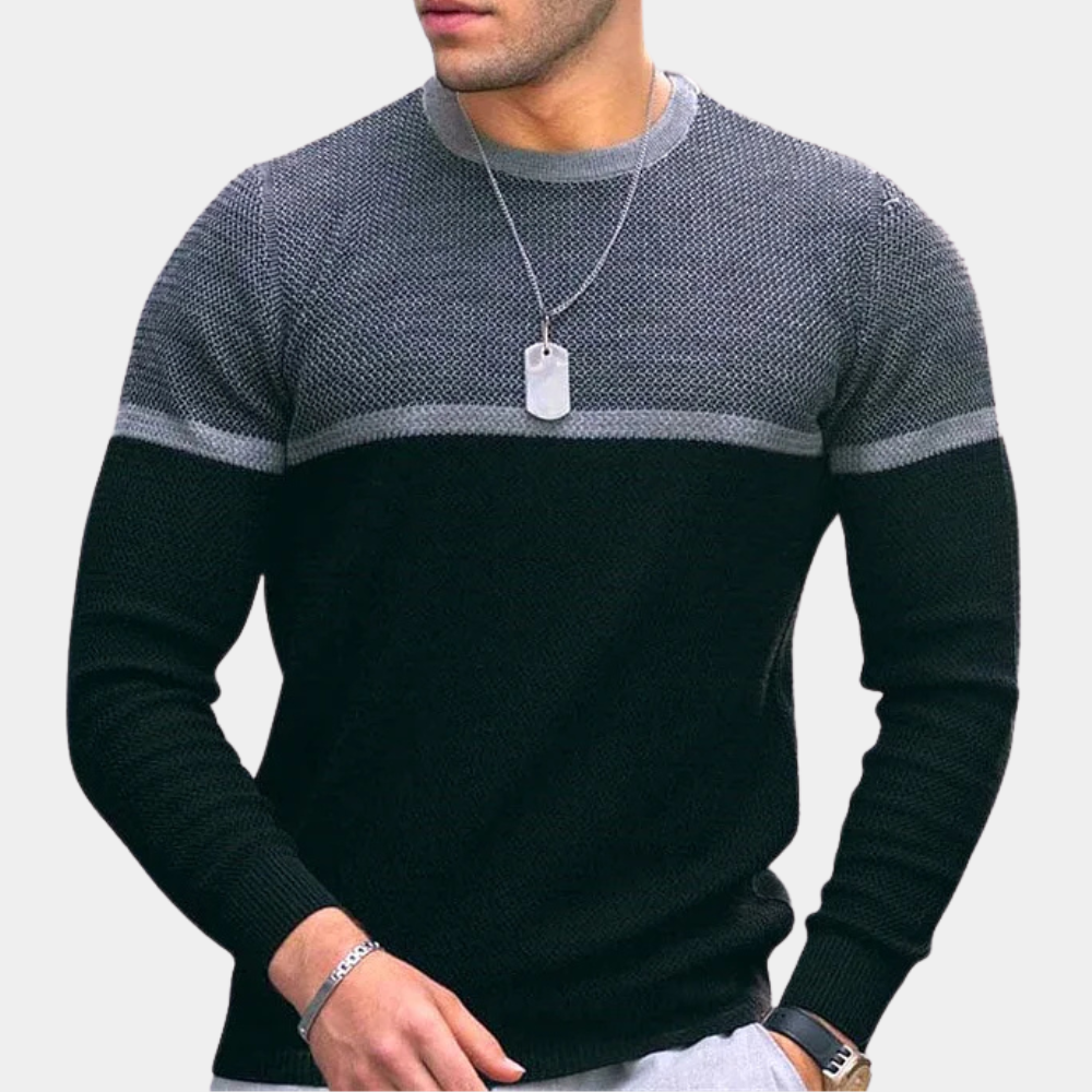 BENEDIKT - Men's Long Sleeve Crewneck Sweater