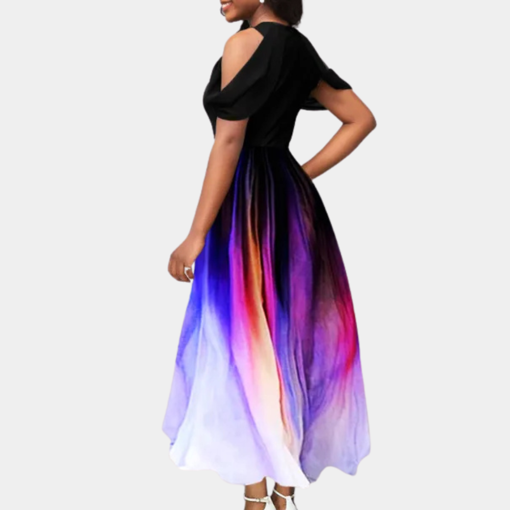 LEIGHNA - Gradient V-Neck Dress for Ladies