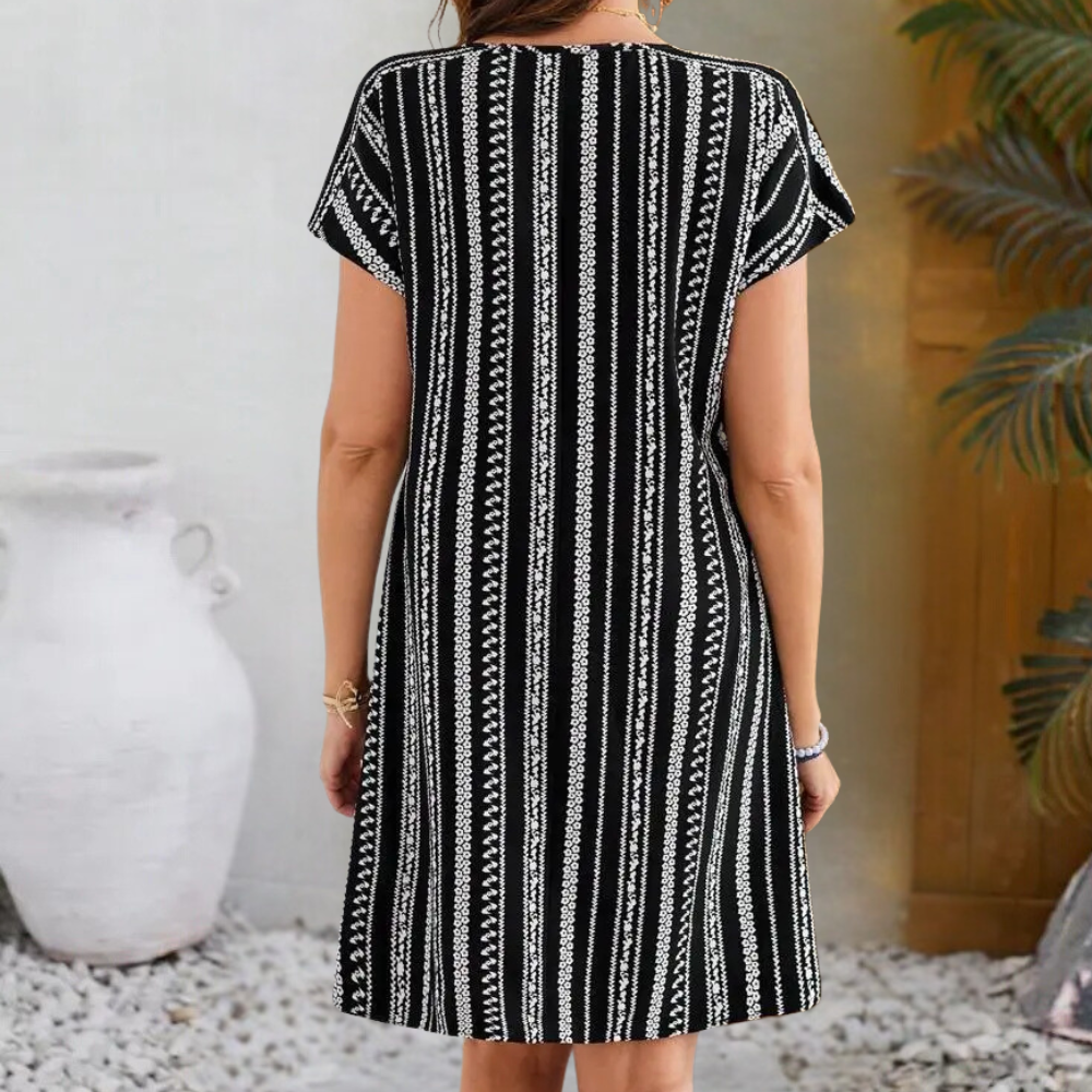 BERTILDA - Simple Striped Dress for Women