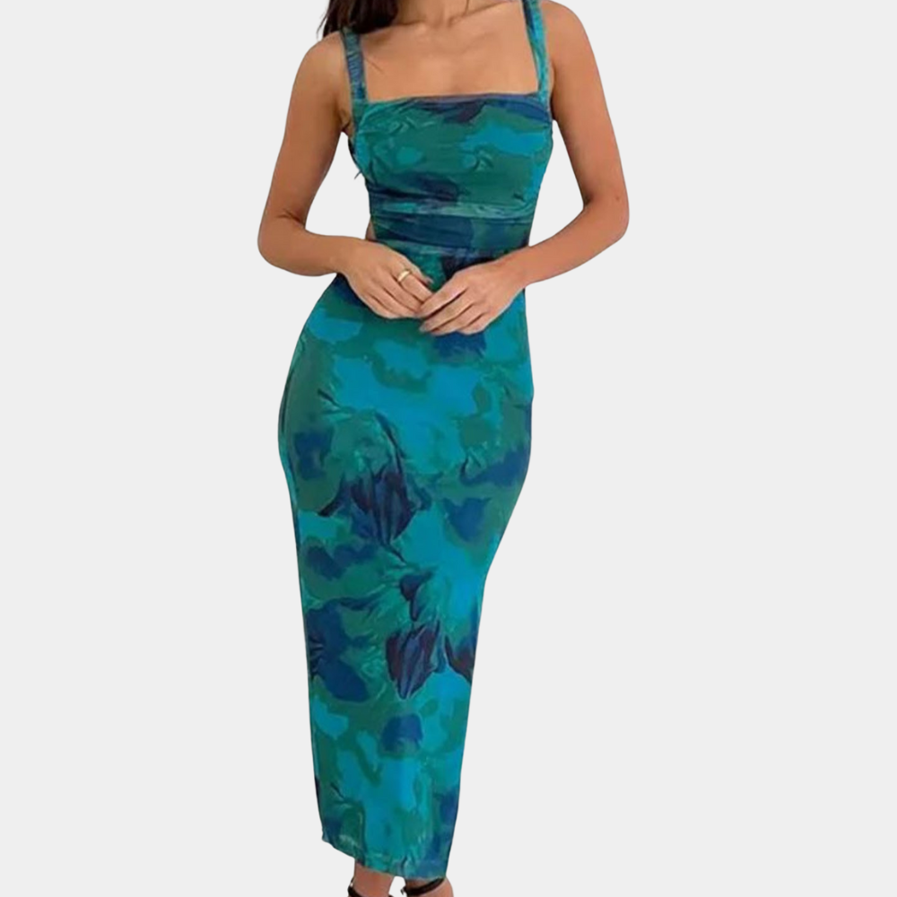 KRISALYN - Maxi Dress with Thin Straps for Women