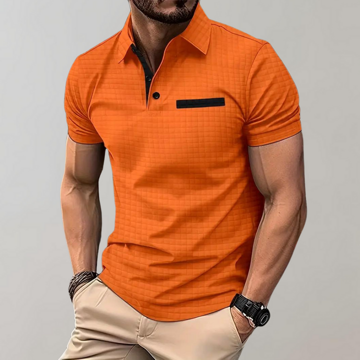 Oranje polo shirt voor heren