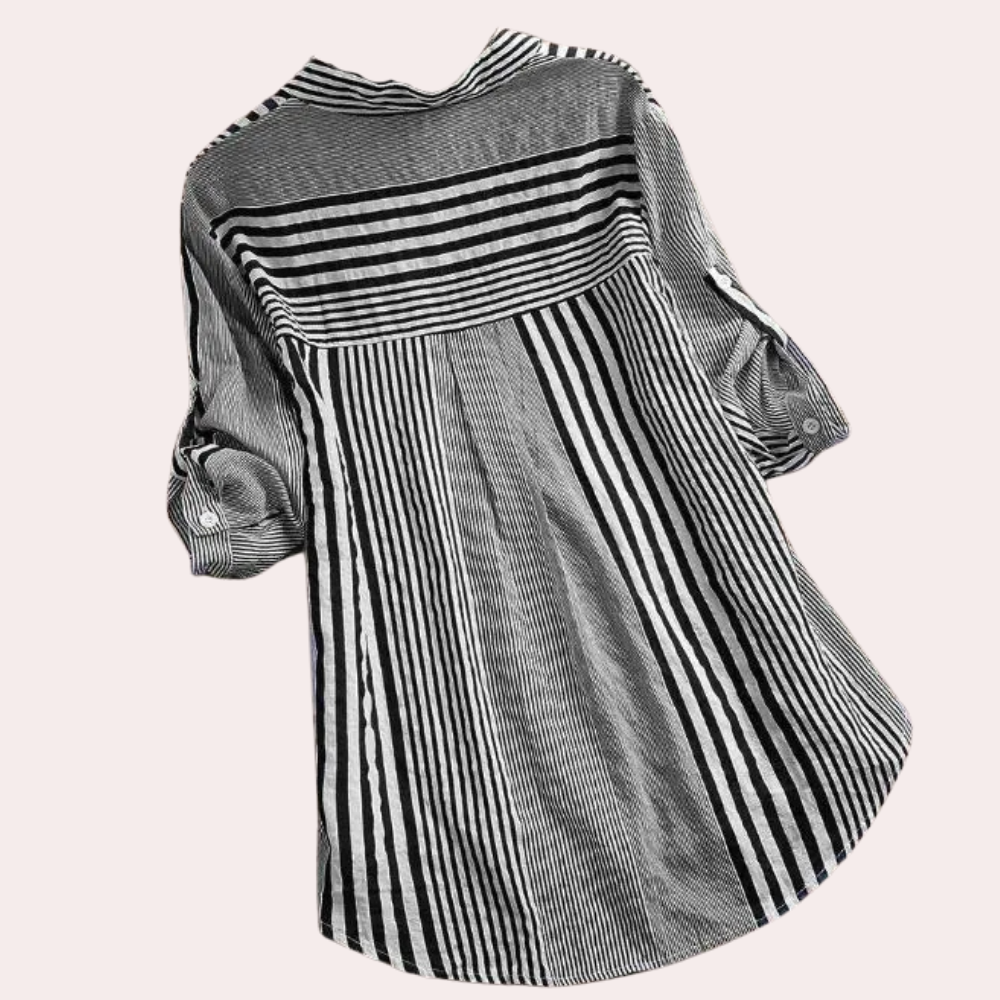 LORETTA Classic Stripe Long Sleeve for Women